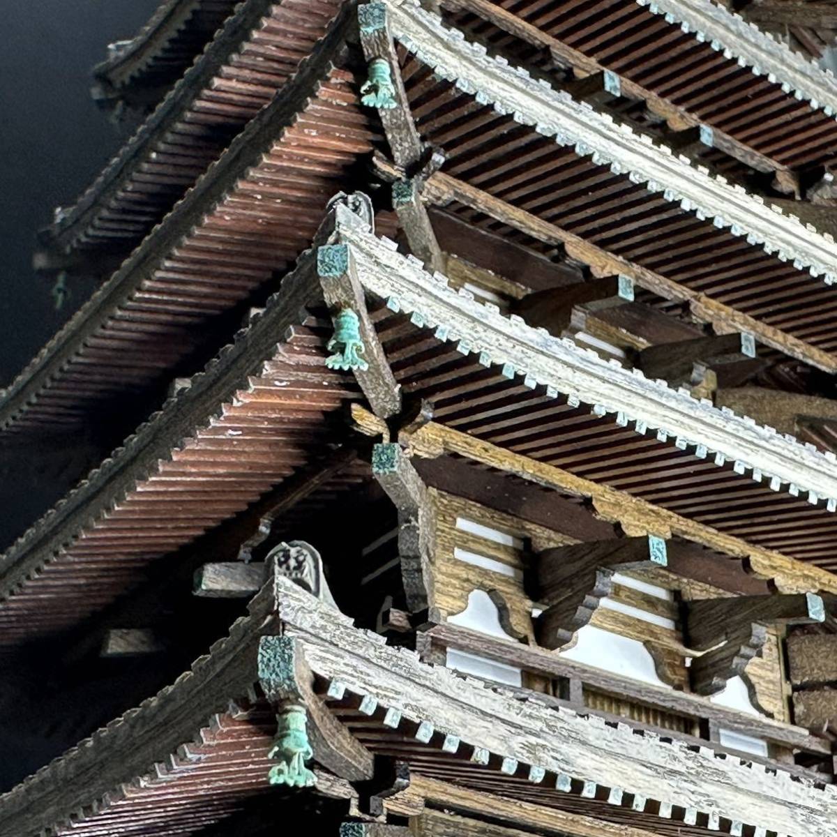 Yahoo!オークション - 工房徳川製 1/100 法隆寺五重塔 木製 Yahoo!オークション - 工房徳川製 1/100 法隆寺五重塔 木製