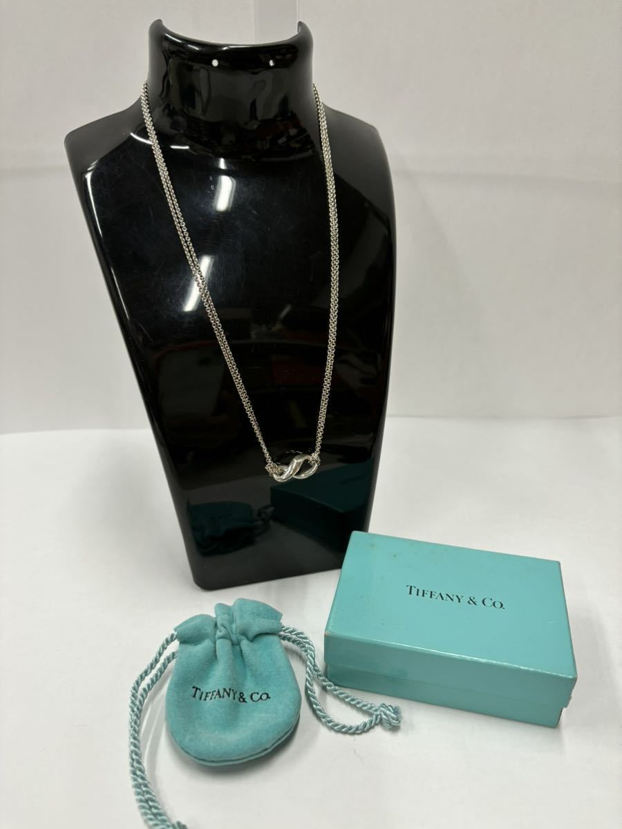 Tiffany&Co. ティファニー インフィニティ ネックレス 925刻印 シルバー 洗浄済み_画像1