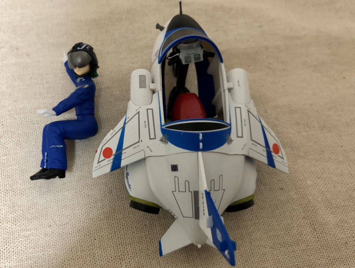 それゆけ女性自衛官 ブルーインパルスJr　航空自衛隊 戦闘機 バイク おもちゃ フィギュア _画像2