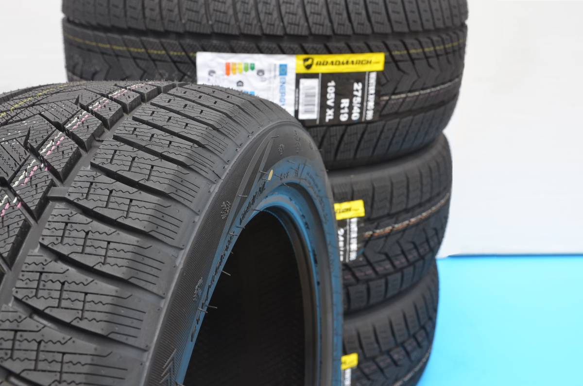 245/45R19 x2本 275/40R19 x2本 2023年製造 ロードマーチ ウインター / スタッドレス 4本セット / ベンツ S クラス W222 用 W223 にも_画像3