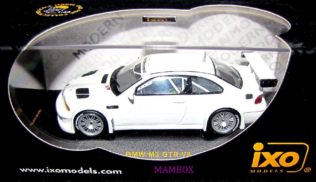 【SALE】ixo☆1/43 MOC013 BMW M3 GTR V8 WHITE ホワイト_画像2