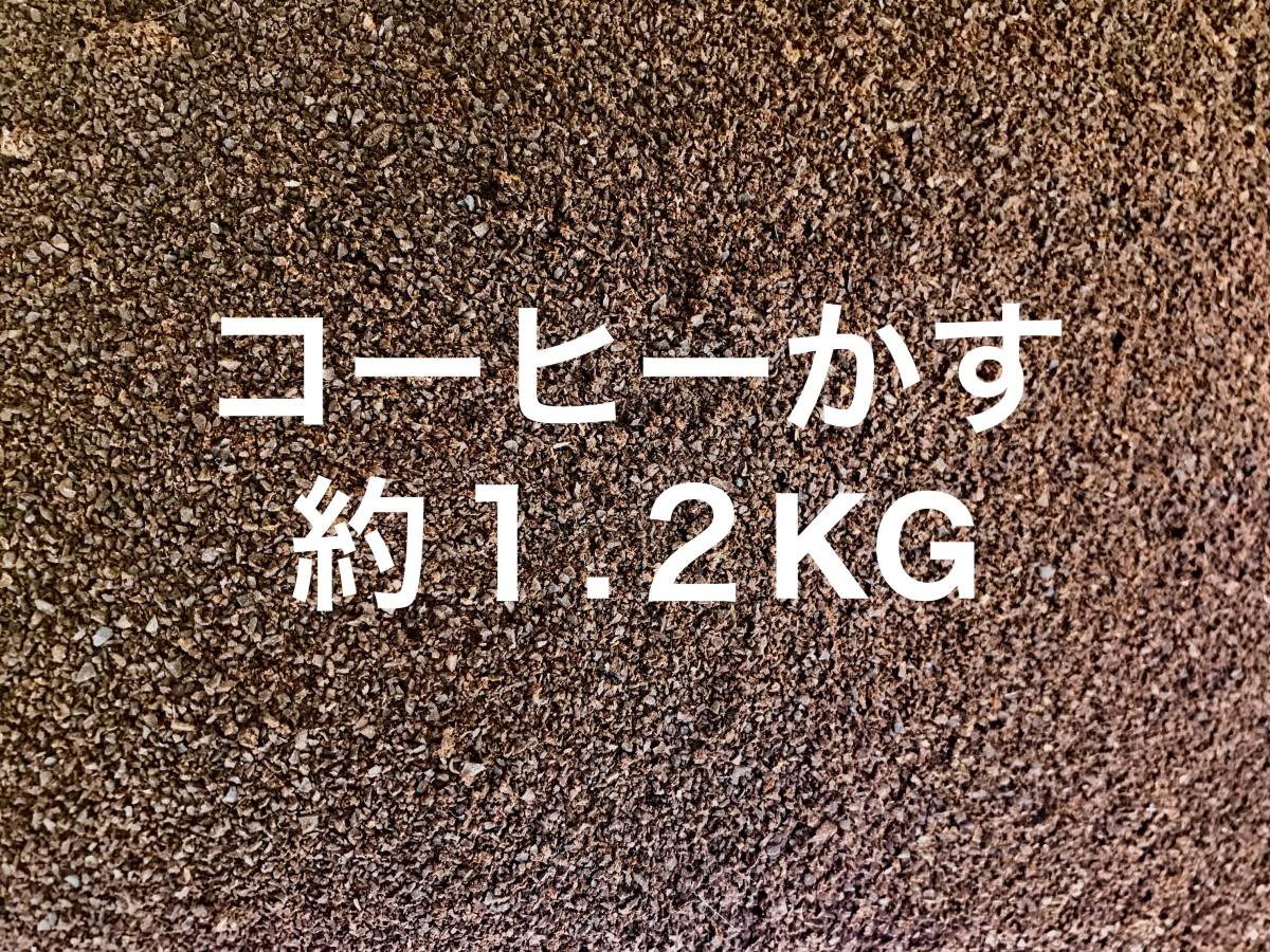 コーヒーかす　約１.２KG コーヒーカス 約 １．２キロ Coffee でがらし 出涸らし　１KG １キロ_画像1