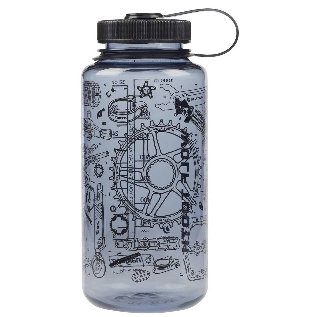 WOLF TOOTH COMPONENTS Nalgene ナルゲン ウォーターボトル 32oz-BLK 広口タイプ USDM北米 SURLYサーリーAllcity CRUST Salsa wolftooth_画像6