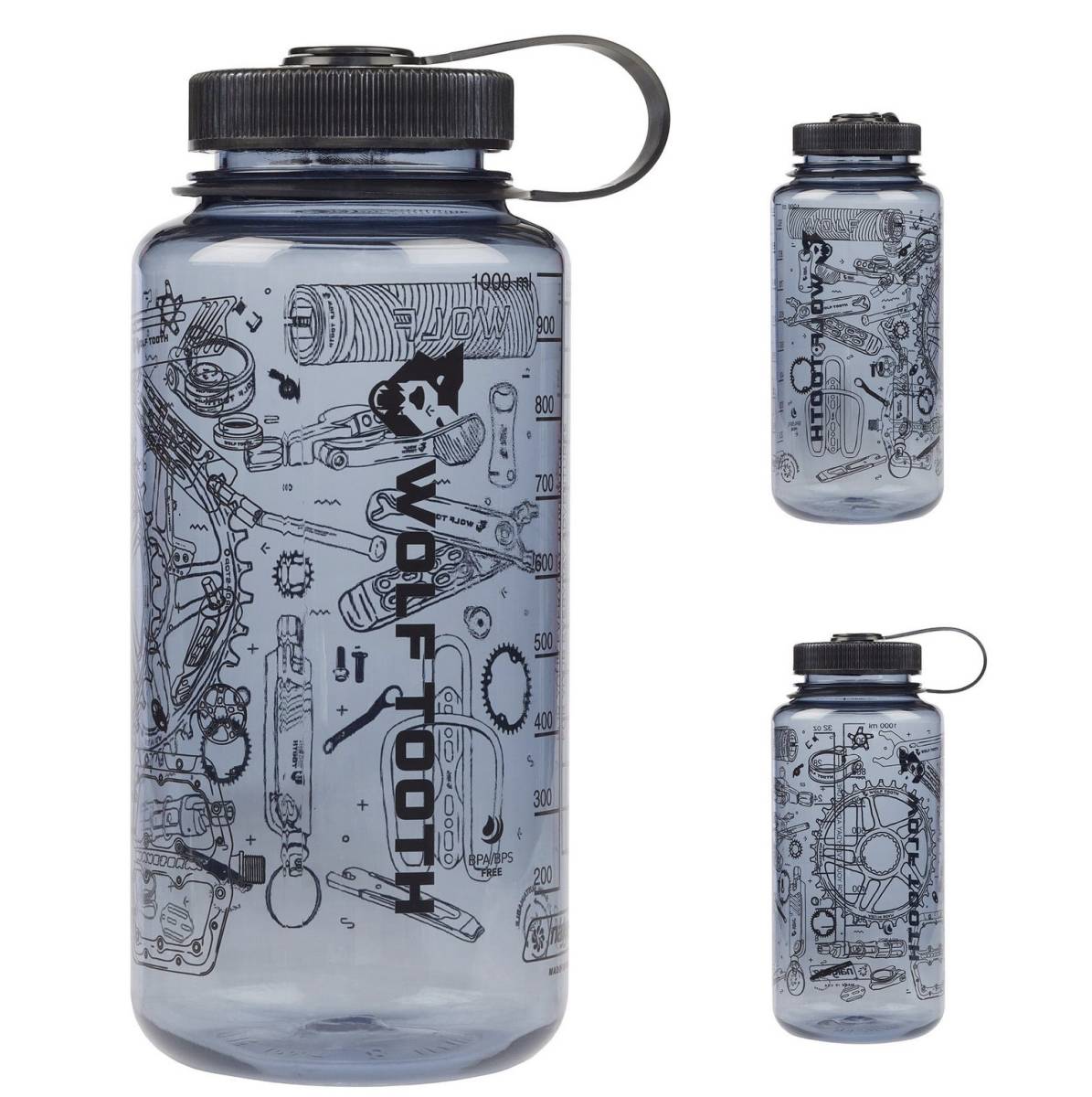 WOLF TOOTH COMPONENTS Nalgene ナルゲン ウォーターボトル 32oz-BLK 広口タイプ USDM北米 SURLYサーリーAllcity CRUST Salsa wolftooth_画像7