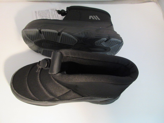 Mサイズ （23cm）レディースブーツ 防寒 GOL594 黒色 暖かいウレタン貼り ゴム紐付き 幅広 長さ15cm _画像3