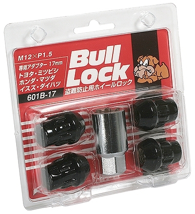 協永産業/KYO-EI ブルロック ロックナット ブラック M12×P1.5 入数：1セット(4個) 601B-17_画像1