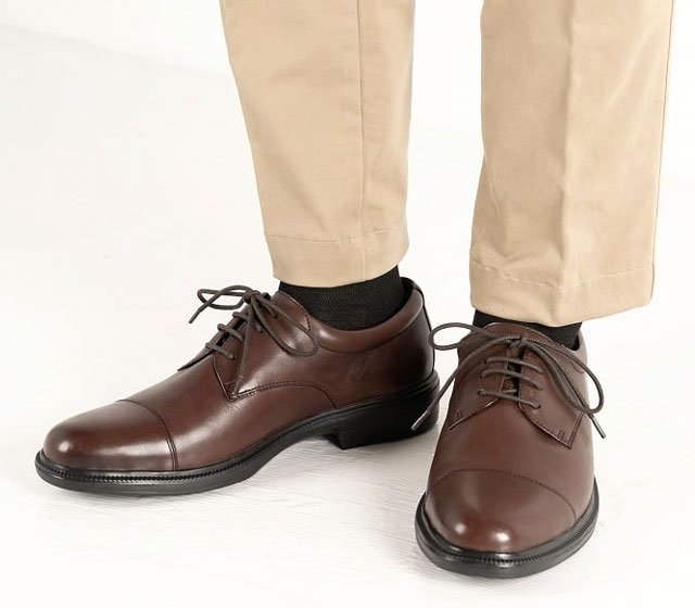 新品 ドクターアッシー DR6047 濃茶 27cm メンズビジネスシューズ ひも靴 紳士靴 靴 4E幅広 撥水加工 ストレートチップ Dr. ASSY_画像1