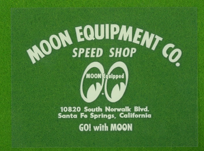 抜きデカール クリーム アイボリー 白 MOON EQUIPMENT SPEED SHOP mooneyes デカール シール ステッカー 抜き文字 ムーンアイズ moon eyes_画像1