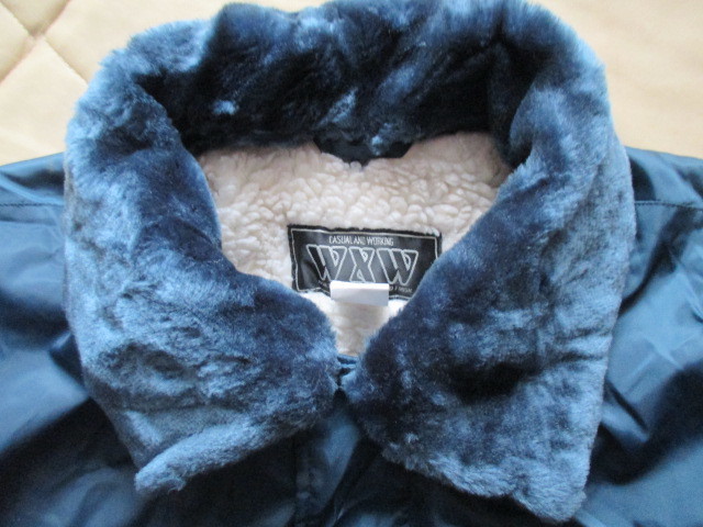 *****WXW winter жакет защищающая от холода одежда doka Jean размер надпись L темно-синий ka -тактный ro пальто рабочая одежда *****