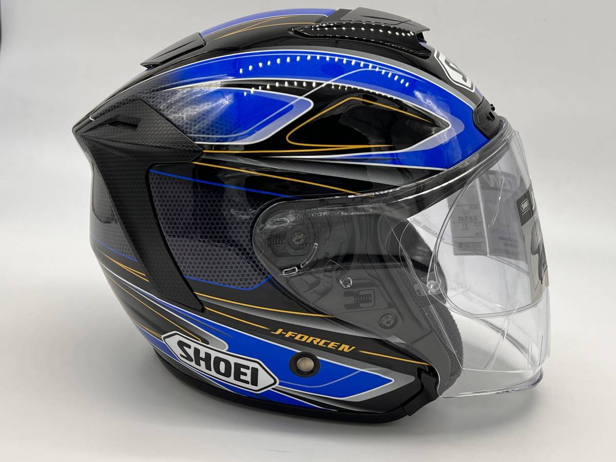 SHOEI ショウエイ J-FORCE IV BRILLER ジェイ-フォース フォー ブリエ J-FORCE4 BLUE/BLACK ジェットヘルメット XLサイズ_画像8