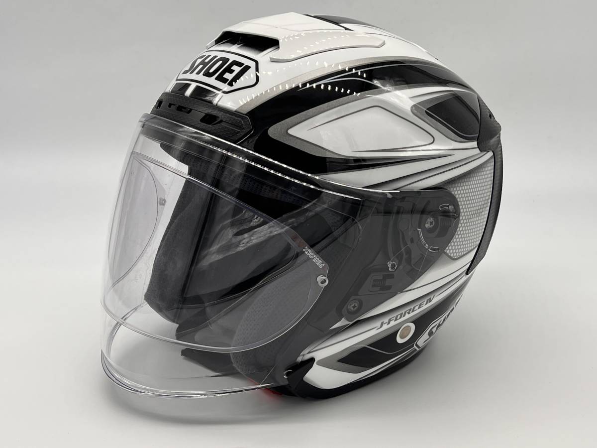 SHOEI ショウエイ J-FORCE IV BRILLER ジェイ-フォース フォー ブリエ J-FORCE4 WHITE/BLACK ジェットヘルメット Lサイズ_画像4