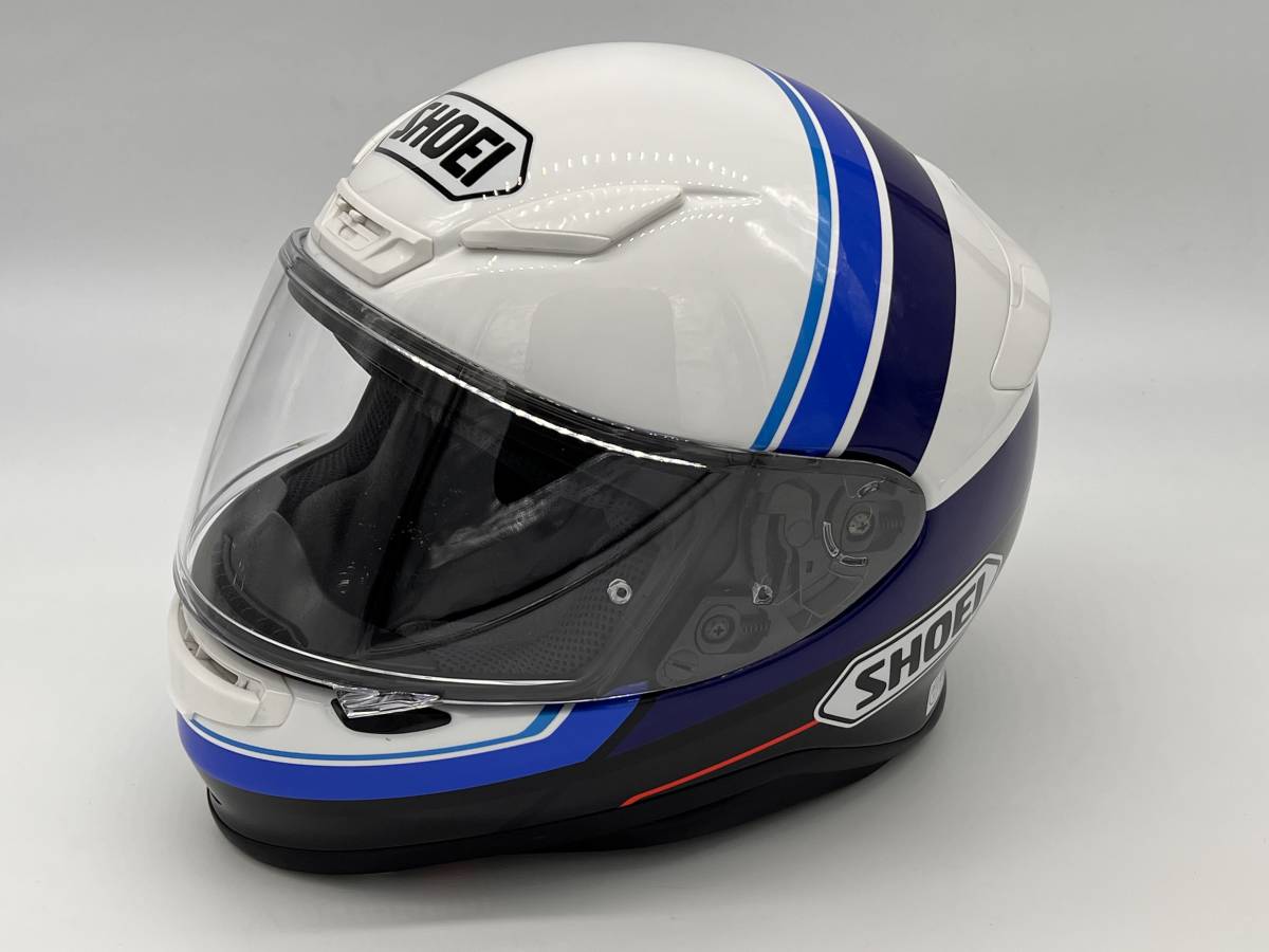 SHOEI ショウエイ Z-7 PHILOSOPHER ゼット-セブン フィロソファー BLUE/WHITE フルフェイスヘルメット Mサイズ_画像4