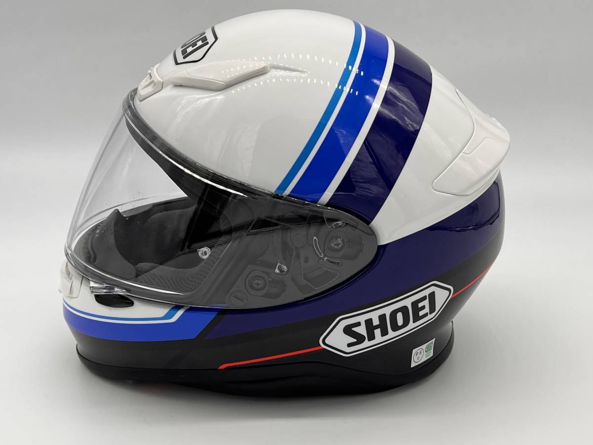 SHOEI ショウエイ Z-7 PHILOSOPHER ゼット-セブン フィロソファー BLUE/WHITE フルフェイスヘルメット Mサイズ_画像8