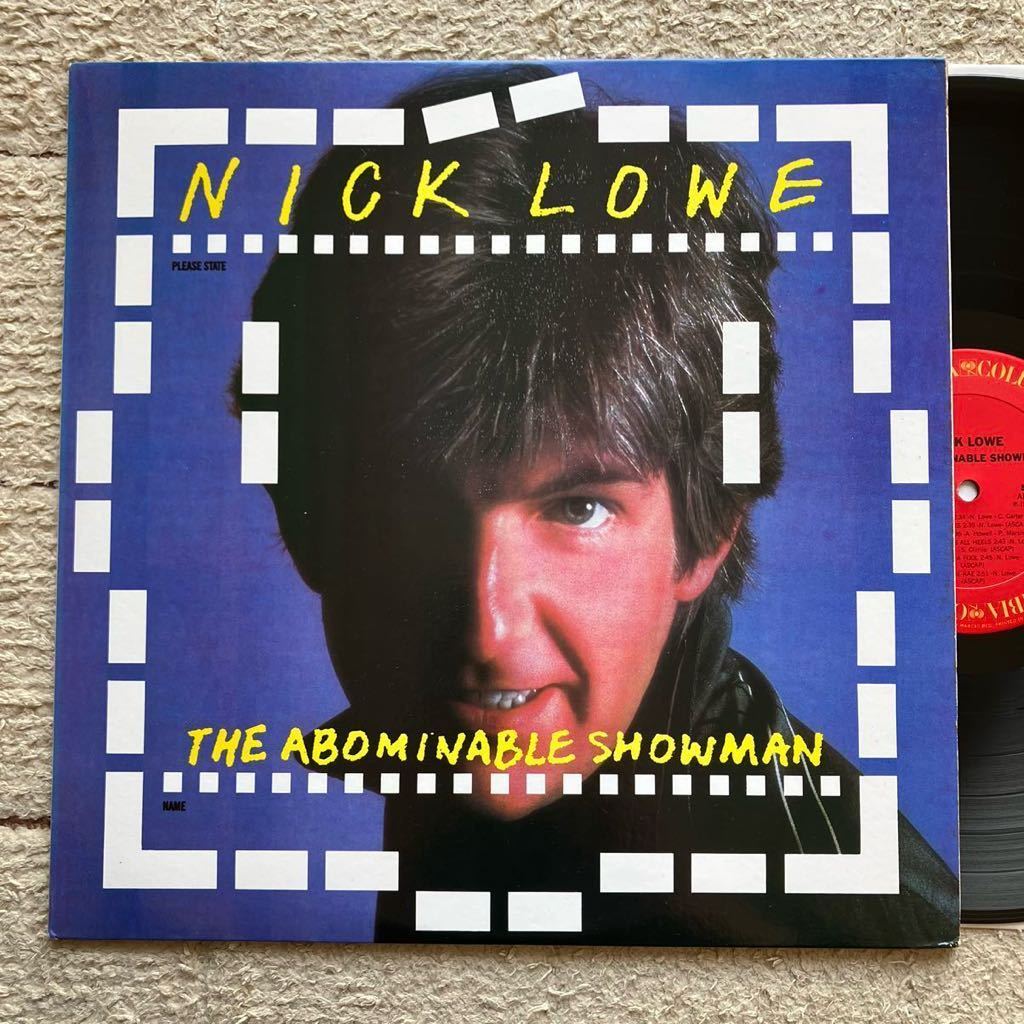 US盤◆美品 LP◆Nick Lowe (ニック・ロウ)「the abominable showman(ショウマンの悲劇)」◆1983年 FC38589◆Pop Rockの画像1