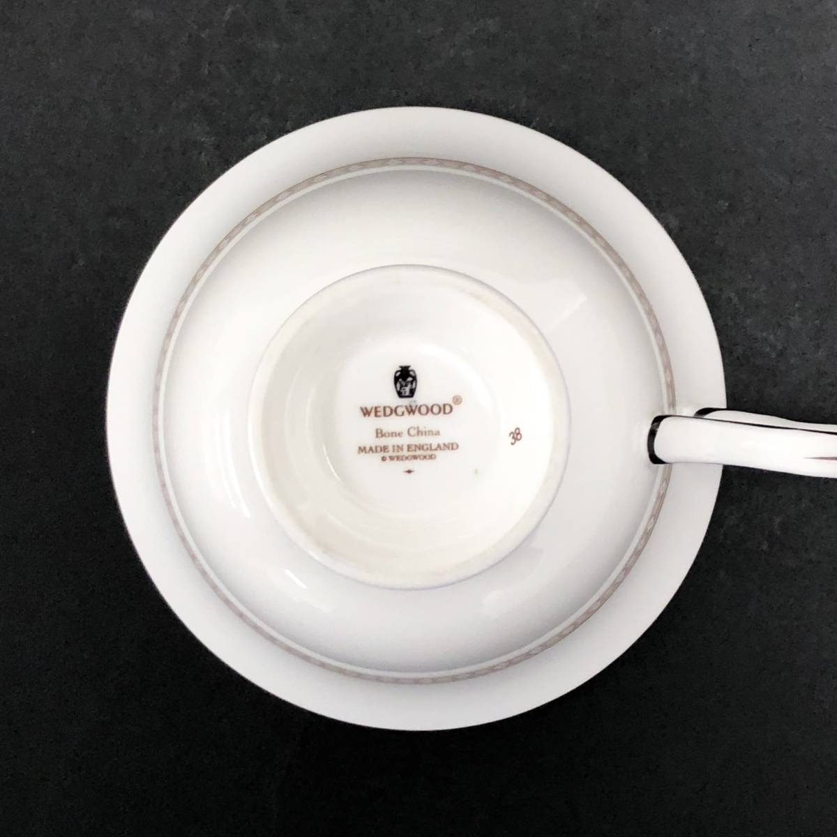 41◆【 美品3点 】WEDGWOOD ウェッジウッド フロレンティーン ターコイズ カップ 3客 ティーカップ_画像10