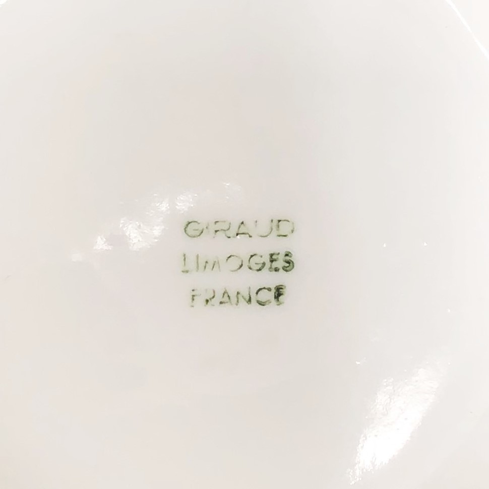 42◆LIMOGES リモージュ GIRAUD SAUVIAT ジロー社 カップ&ソーサー 金彩 フランス コーヒー 紅茶 伝統 磁器_画像6