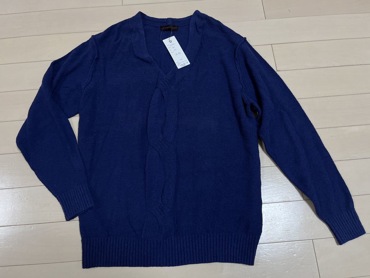 ◆新品◆OPERA UOMO ニット セーター ネイビー 52サイズ 3.3万円