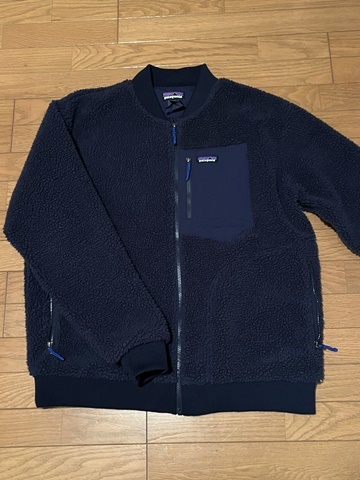 パタゴニア patagonia レトロX ボマージャケット XL ネイビー ボア フリース ジャケット フリースジャケット カーディガン LL 国内正規品_画像2