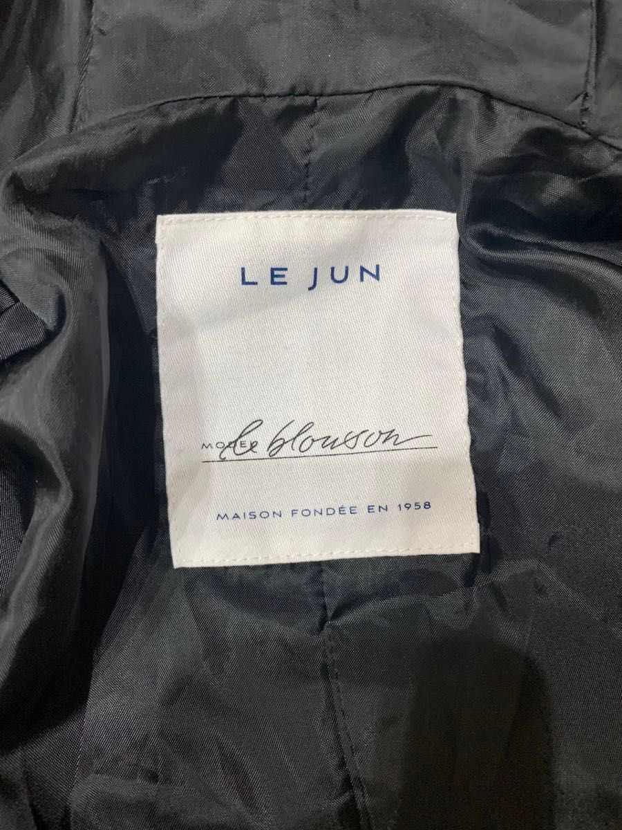 LE JUN  ルジュン コート  スタジャン　ジップパーカー ブラック　サイズＭ　定価19800円