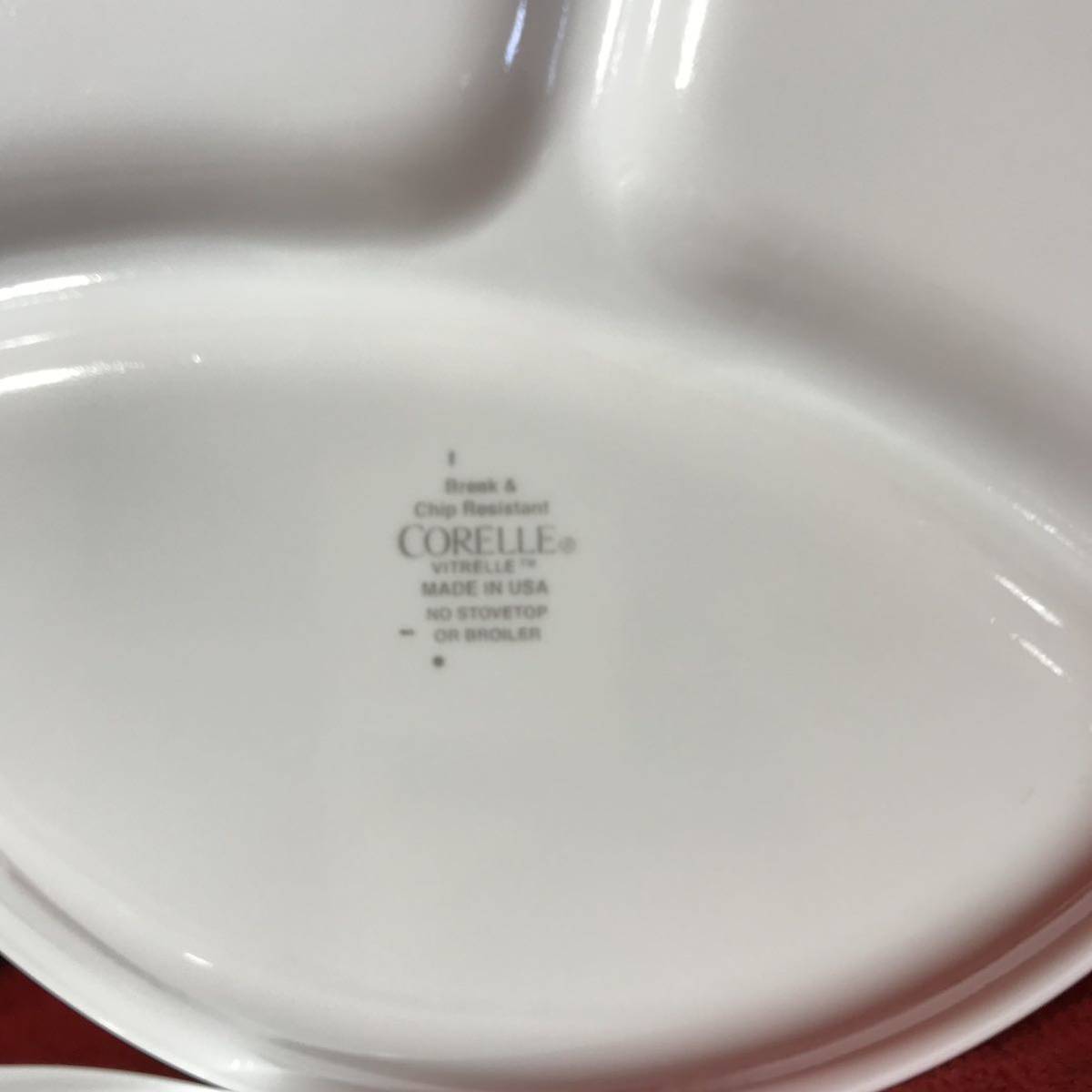 C360 CORELLE コレール プレート セット 平皿 4点 ランチプレート 1点 絵柄色々 直径約21cmの画像9