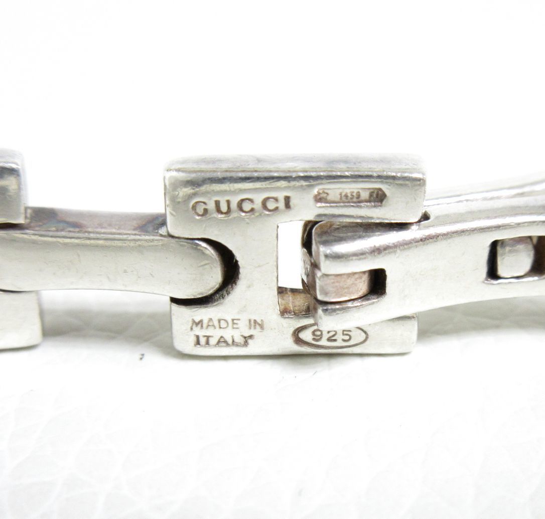 12236*[SALE]OLD GUCCI Gucci VINTAGE silver bracele 925 silver MADE IN ITALY used USED