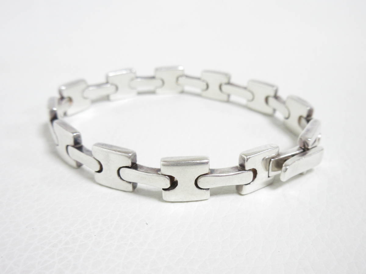 12236*[SALE]OLD GUCCI Gucci VINTAGE silver bracele 925 silver MADE IN ITALY used USED