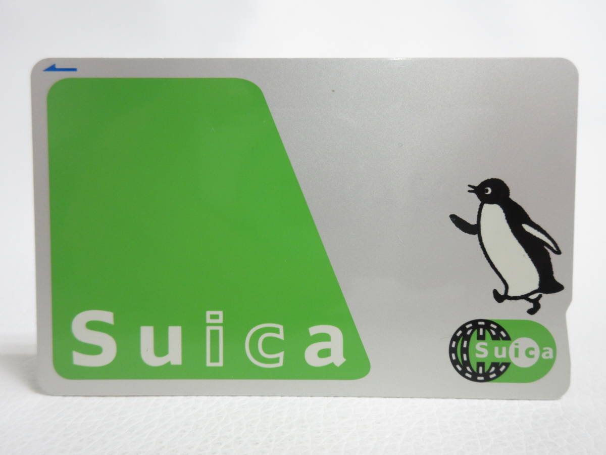 12295◆スイカ Suica【 横向き ペンギン 旧デザイン 】デポのみ 残高無し USED中古_画像1