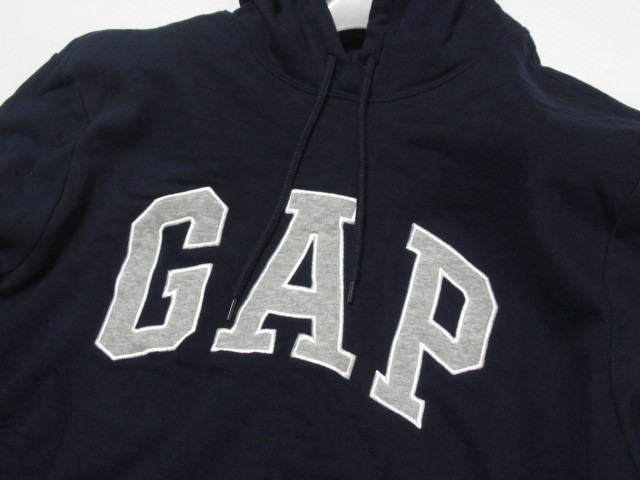 【美品】 GAP ギャップ ロゴ フーディー size XL ネイビー オーバーサイズ パーカ_画像3