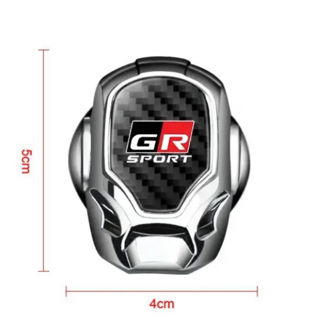 送料無料 GR SPORT エンジン スタートボタンカバー GAZOO Racing ガズーレーシング スターターカバー アクセサリー 内装品 用品 グッズ_画像2