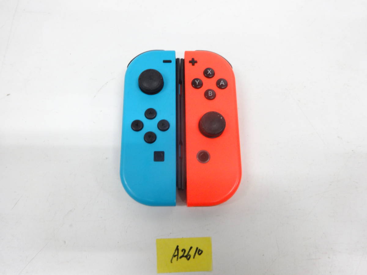 Nintendo Switch ニンテンドー スイッチ Joy-Con ジョイコン 純正 L R セット 簡易動作確認済み A2610の画像1