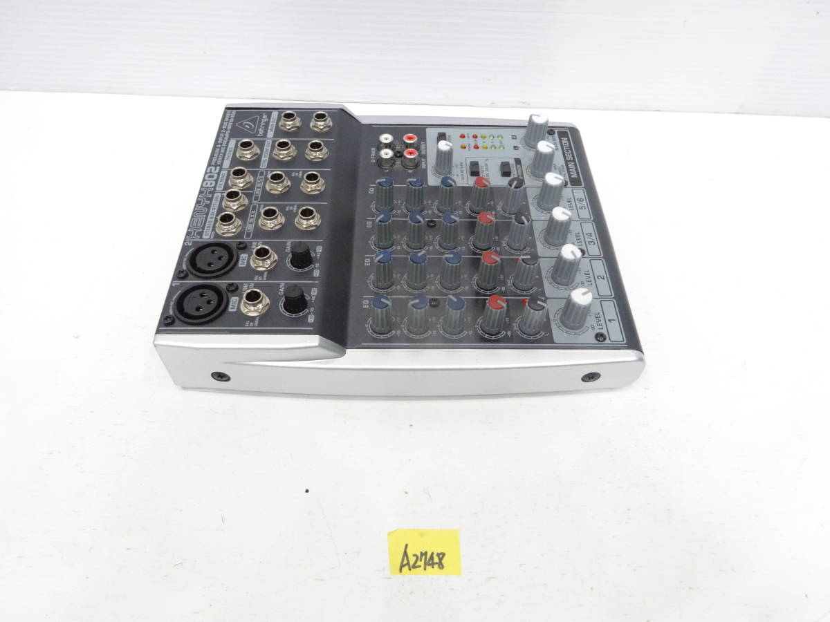 BEHRINGER Behringer XENYX802 analog mixer operation not yet verification A27848