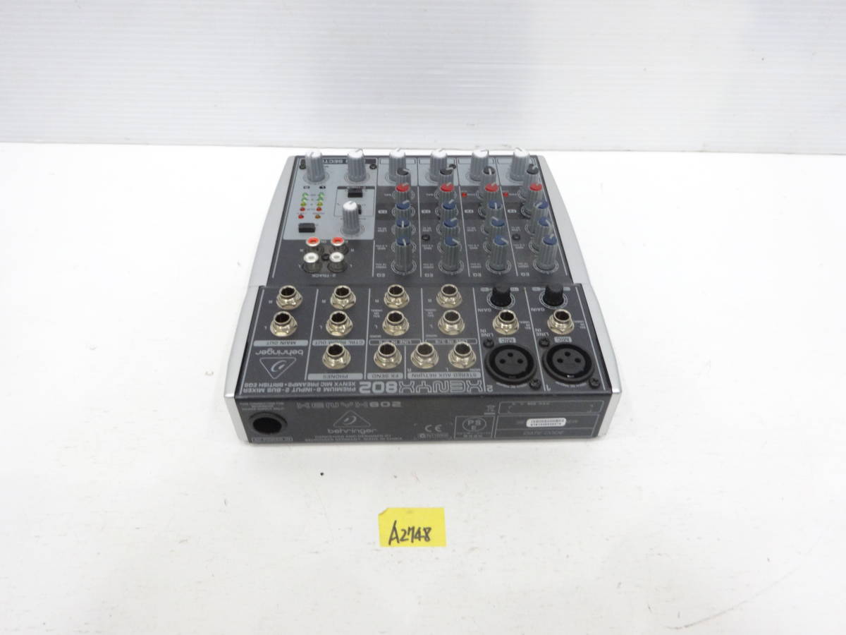 BEHRINGER Behringer XENYX802 analog mixer operation not yet verification A27848