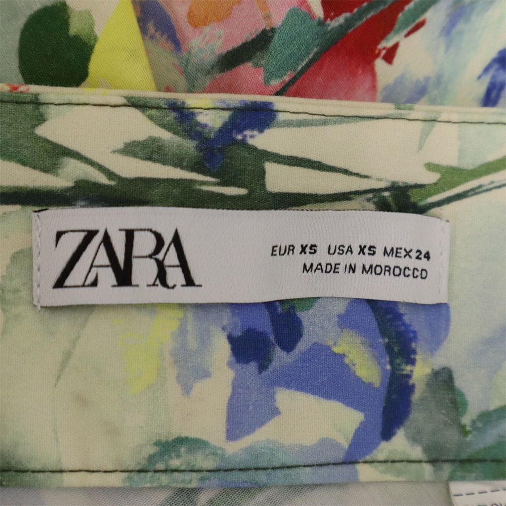 ザラ 花柄 フレアロングスカート XS ZARA レディース 240128_画像8