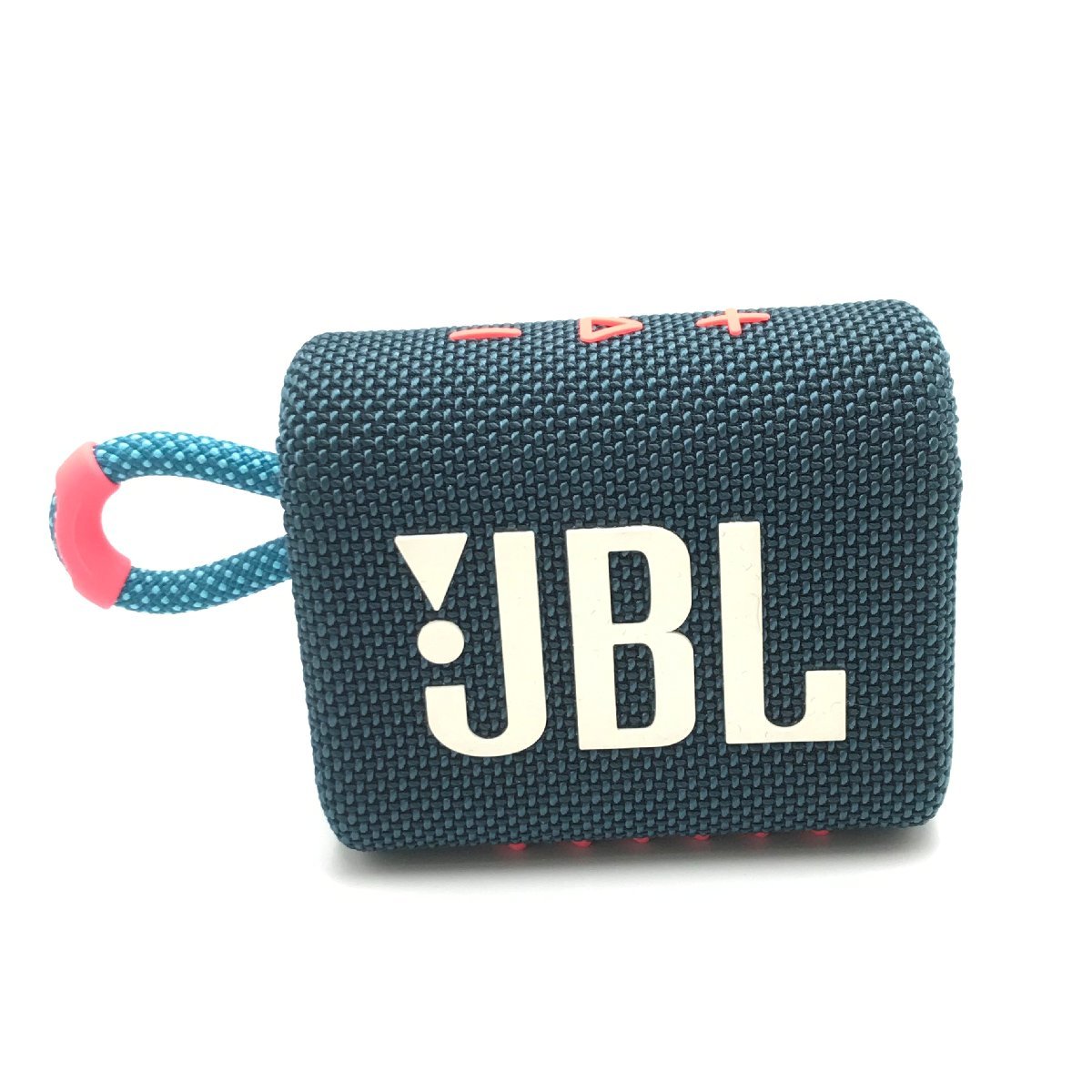 JBL ポータブルスピーカー Bluetoothスピーカー ブルーピンク 限定カラー 防水 JBLGO3BLUP 美品 通電確認済 電化製品 機器 fe ABC2_画像2