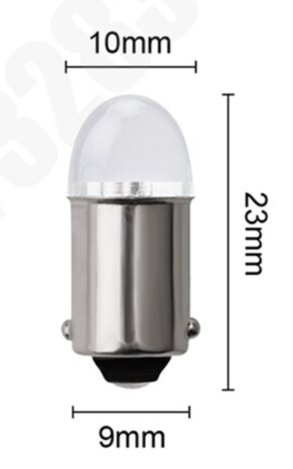 10個 角マーカー用 BA9S 12V 24V レンズ LED 電球 ホワイト 白 デコトラの画像2
