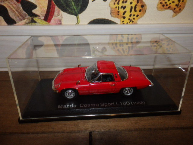 国産名車 コレクション 1/43 マツダ コスモ スポーツ L10B 1968 赤 アシェット 旧車 クラシックカー ミニカー　MM3/B259_画像1