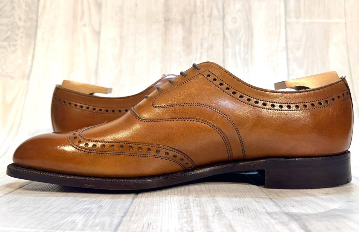 CHEANEY チーニー FOR TOMORROWLAND◆27cm 8.5◆ウイングチップ 革靴 本革 レザー ビジネスシューズ ドレスシューズ England製 メンズ 茶_画像4