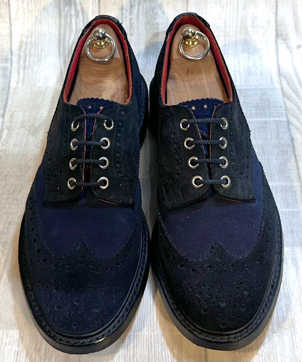 Tricker's トリッカーズ × TAKEO KIKUCHI タケオキクチ◆27cm 9◆カントリーシューズ ウイングチップ ダービーシューズ 革靴 本革 メンズ_画像2