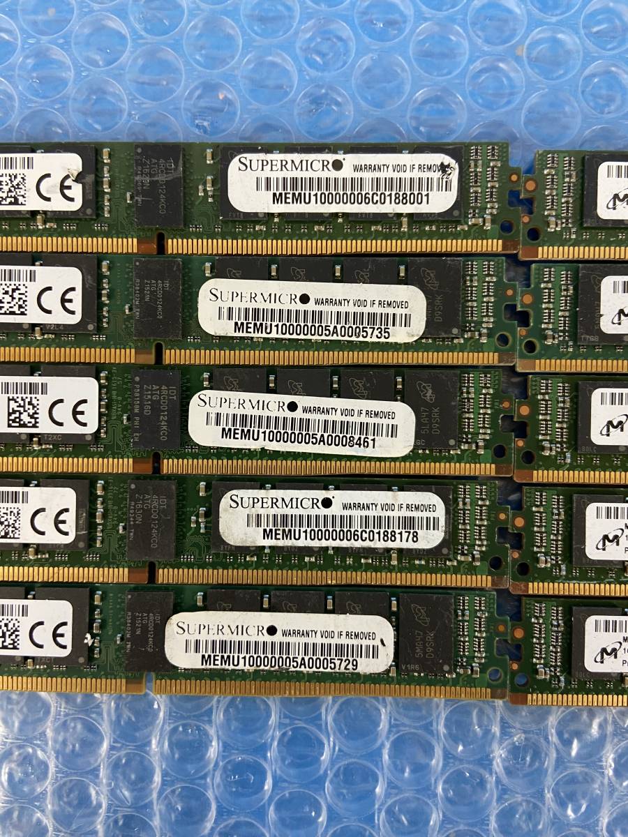 [CK20571] Micron 16GB 1RX4 PC4-2400T-RF1-11 メモリ 10枚セット 動作保証_画像3
