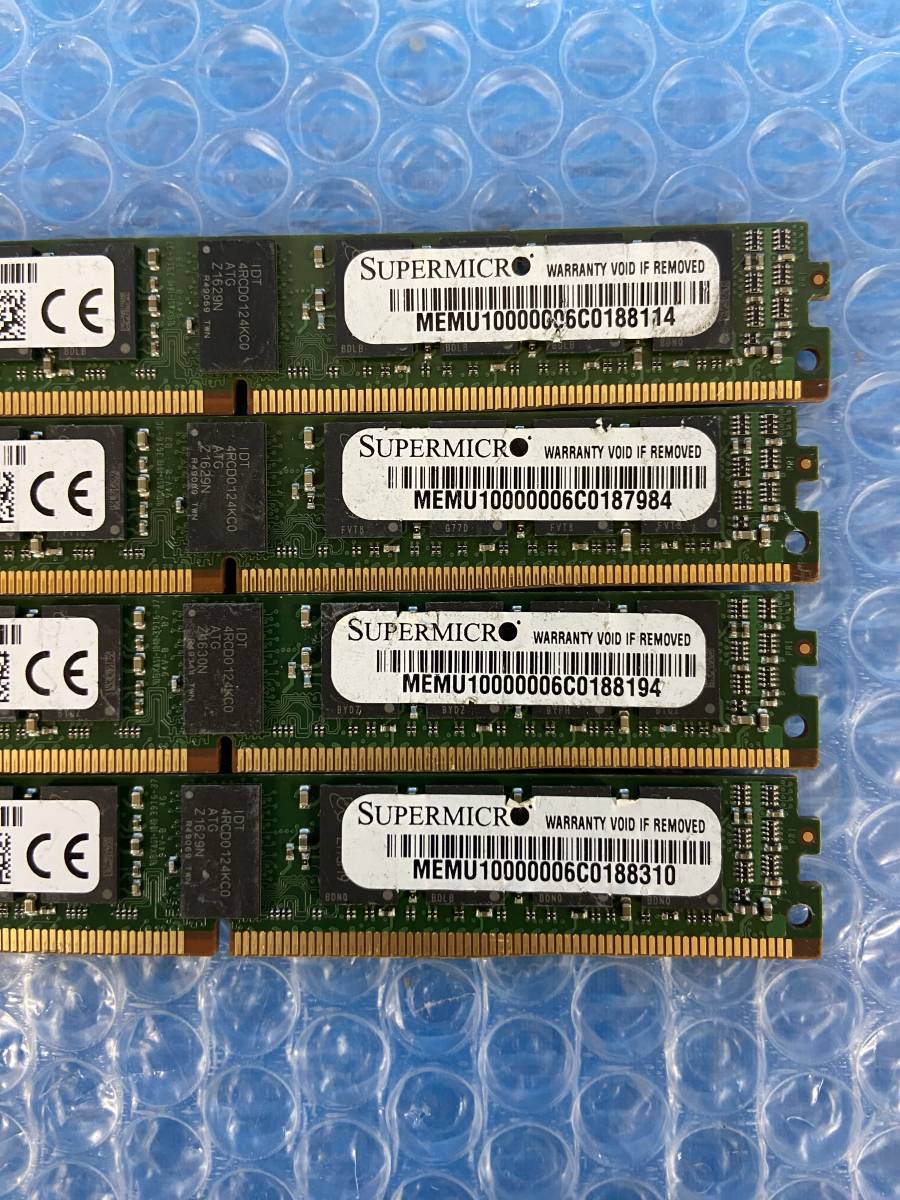 [CK20582] Micron 16GB 1RX4 PC4-2400T-RF1-11 メモリ 4枚セット 動作保証_画像3