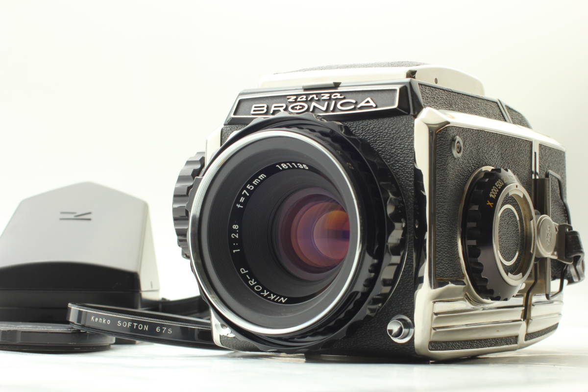 【1円スタート】美品・完動品 ZENZA BRONICA S2, NIKKOR-P F2.8 75mm ブロニカ 中判カメラ_画像1