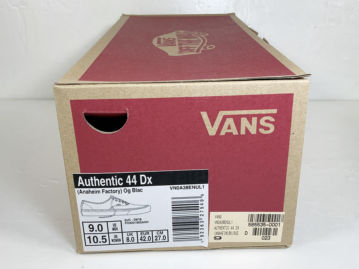 VANS Authentic 44 DX スウェード ブラック 27cm スエード バンズ オーセンティック Anaheim Factory アナハイムファクトリー VN0A38ENUL1_画像9