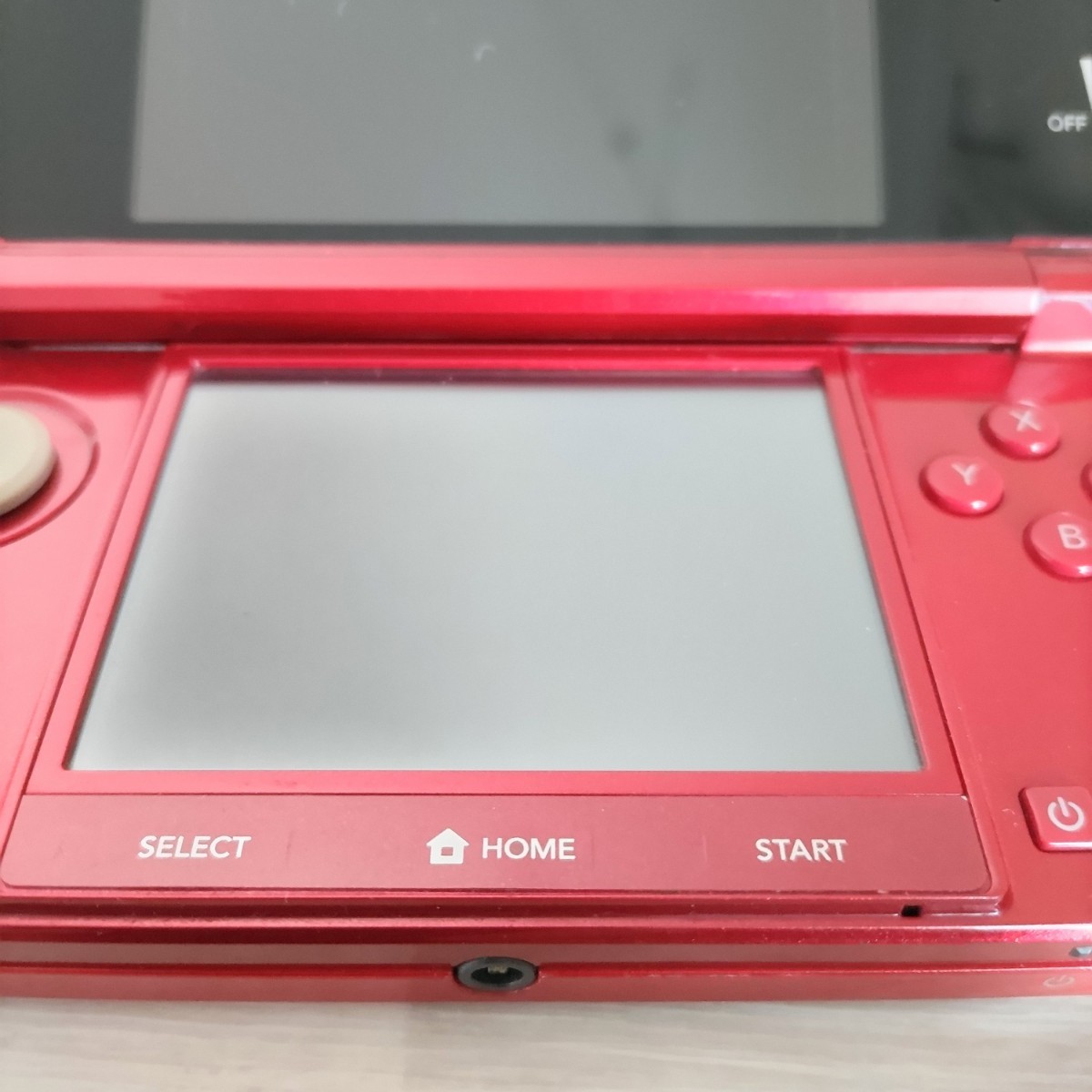 動作品 Nintendo 3DS フレアレッド 本体 任天堂_画像5