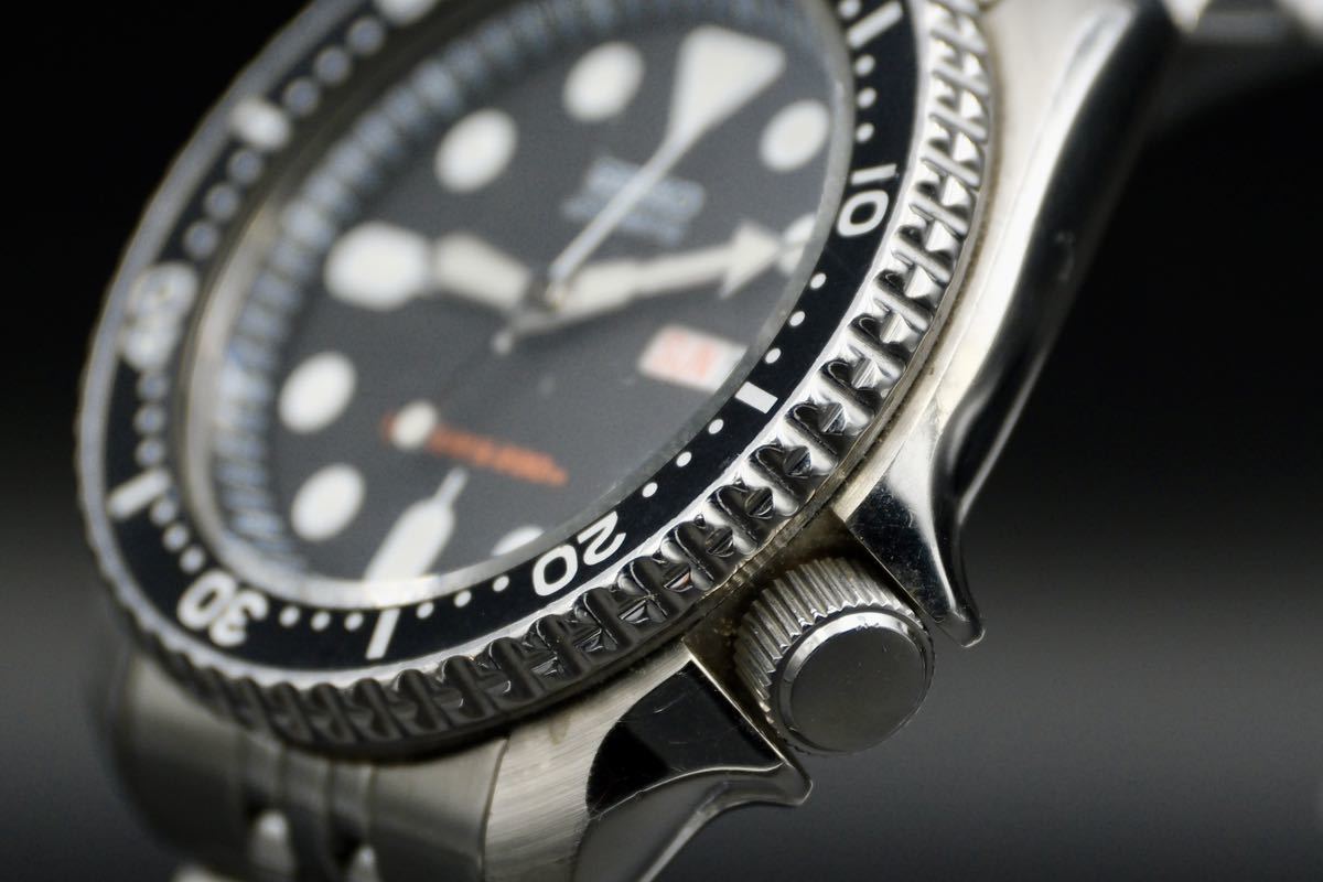 【1円スタート】SEIKO SKX007 ブラックボーイ 7S26-0020 自動巻 ダイバーズ セイコー 腕時計 セイコーダイバー_画像3