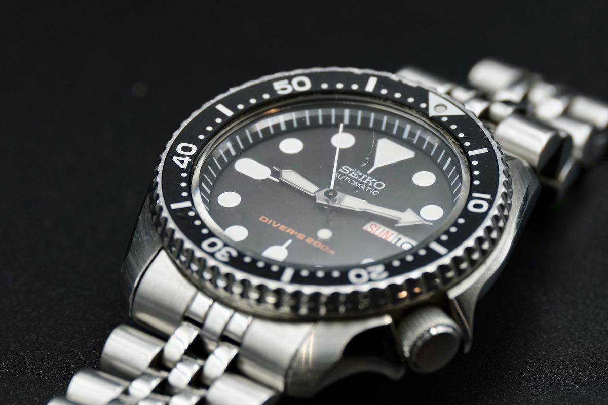 【1円スタート】SEIKO SKX007 ブラックボーイ 7S26-0020 自動巻 ダイバーズ セイコー 腕時計 セイコーダイバー_画像7