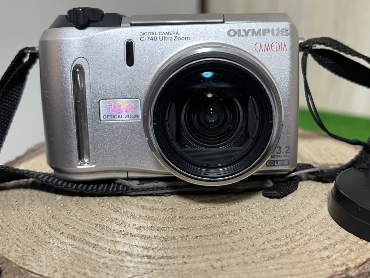 OLYMPUS コンパクトデジタルカメラ C-740 ultra zoom ジャンク品_画像2