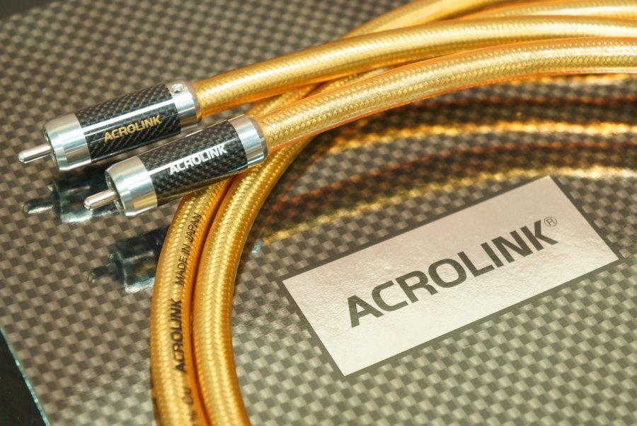 ACROLINK 6N-A2400 II RCAケーブル 1.0m / 6NCu導体 厚肉ロジウムメッキ+カーボンファブリックスリーブ #R01319_画像1