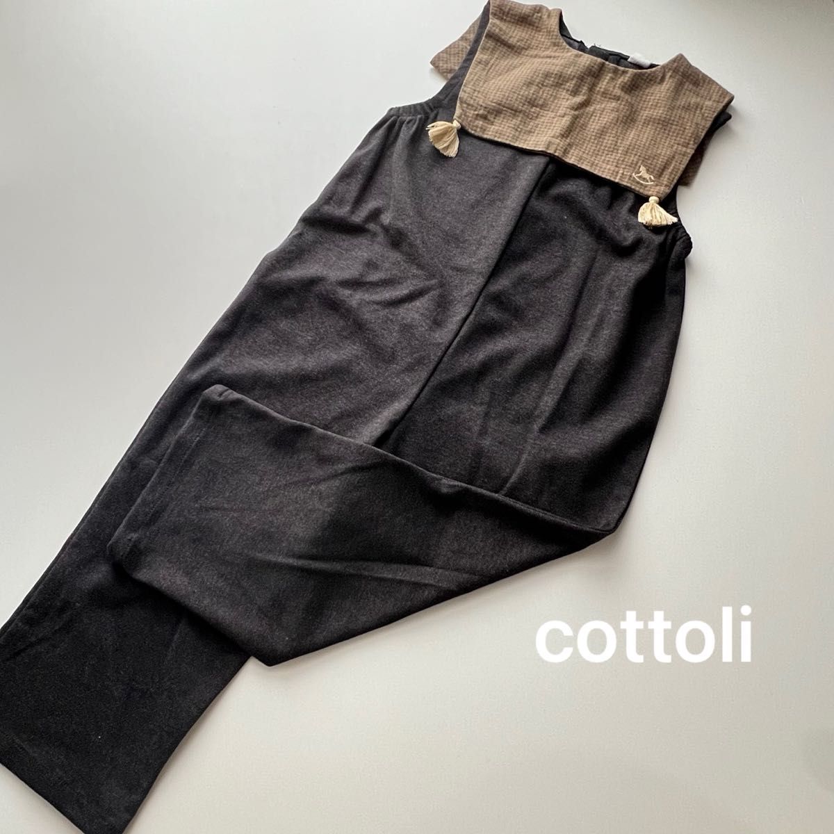 『cottoli』襟付きサロペット / 120