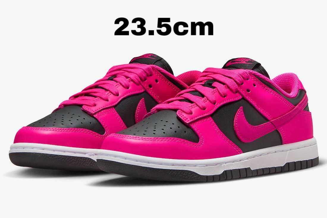 ナイキ ウィメンズ ダンク ロー フィアスピンク/ブラック/ファイヤーベリー 23.5cm Nike WMNS Dunk Low Fierce Pink/Black/Fireberry