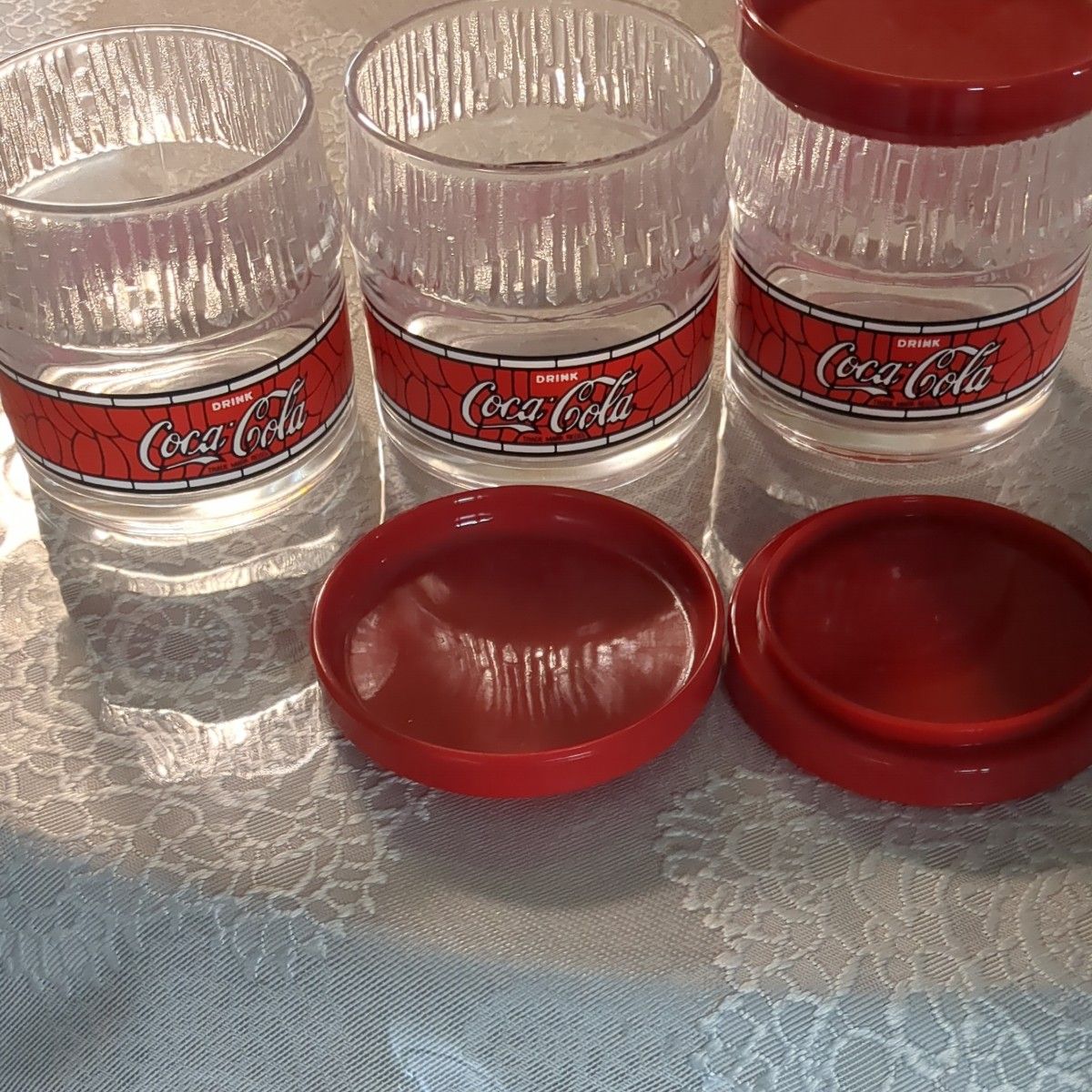 コカ・コーラ 蓋付きガラス瓶